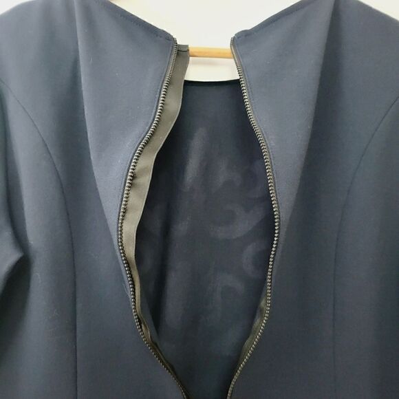 Luisa Serano Navy Fit and Flare 3/4 Sleeve Top - Picture 7 of 12